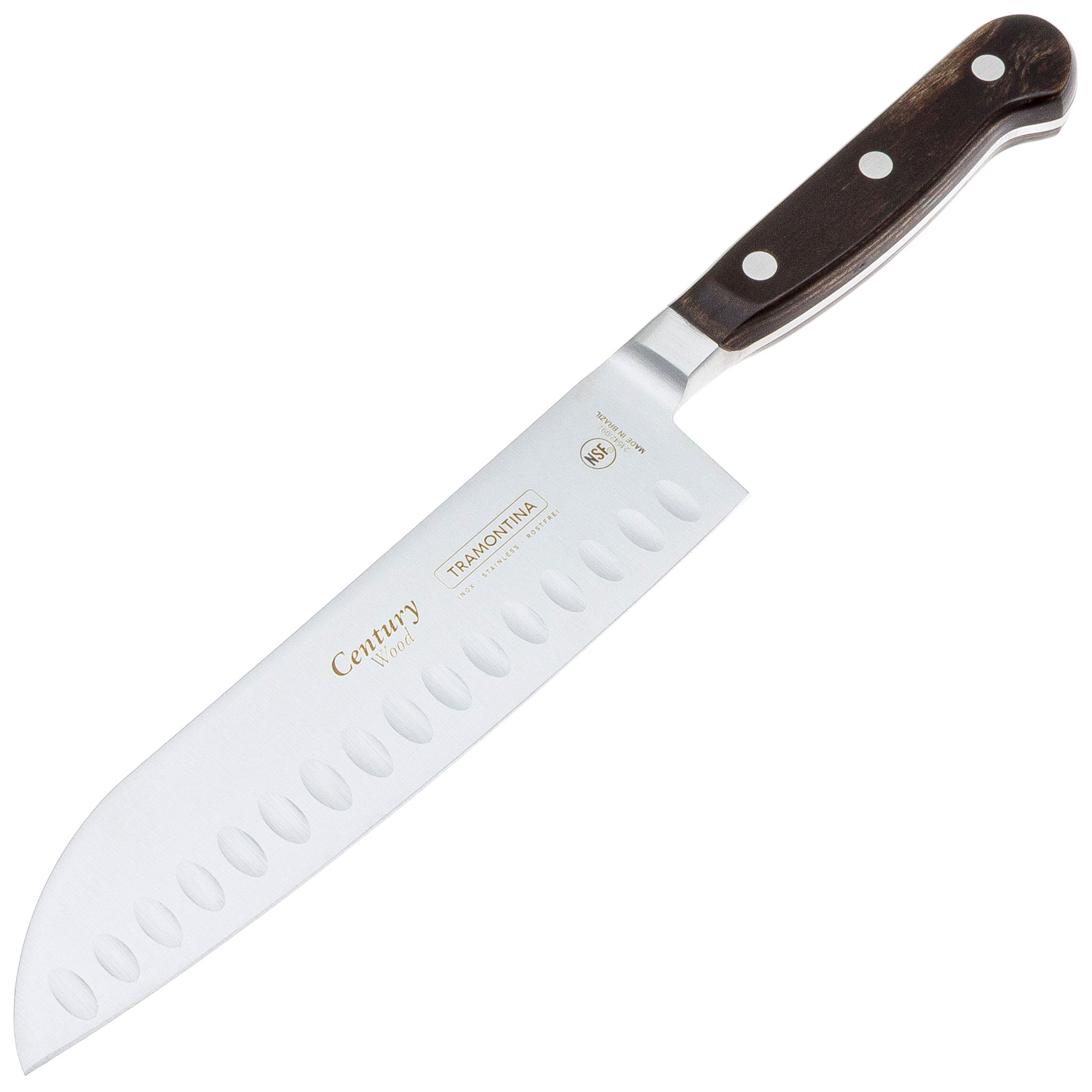 Нож Tramontina Century Wood Santoku Knife 8 21542/197 | Магазин ножей  Forest-Home