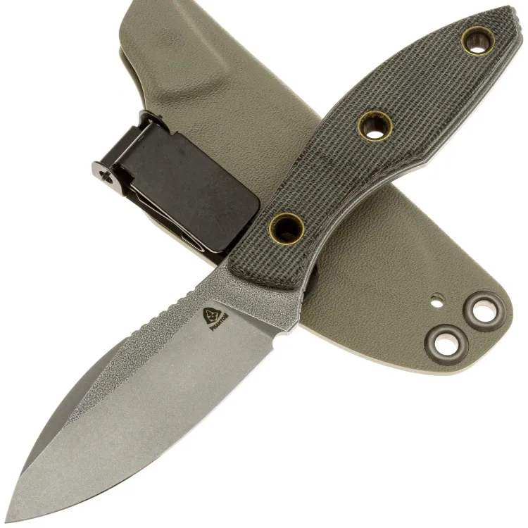 Нож PhantomTools Canuck mini gen2 сталь N690 рукоять Green canvas Micarta