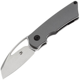 Нож Kansept Goblin stonewash сталь S35VN рукоять Gray Titanium