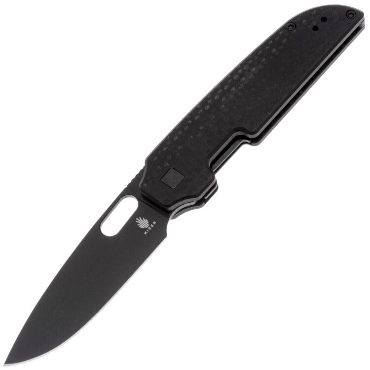 Нож Kizer Varatas black сталь Nitro-V рукоять Black G10