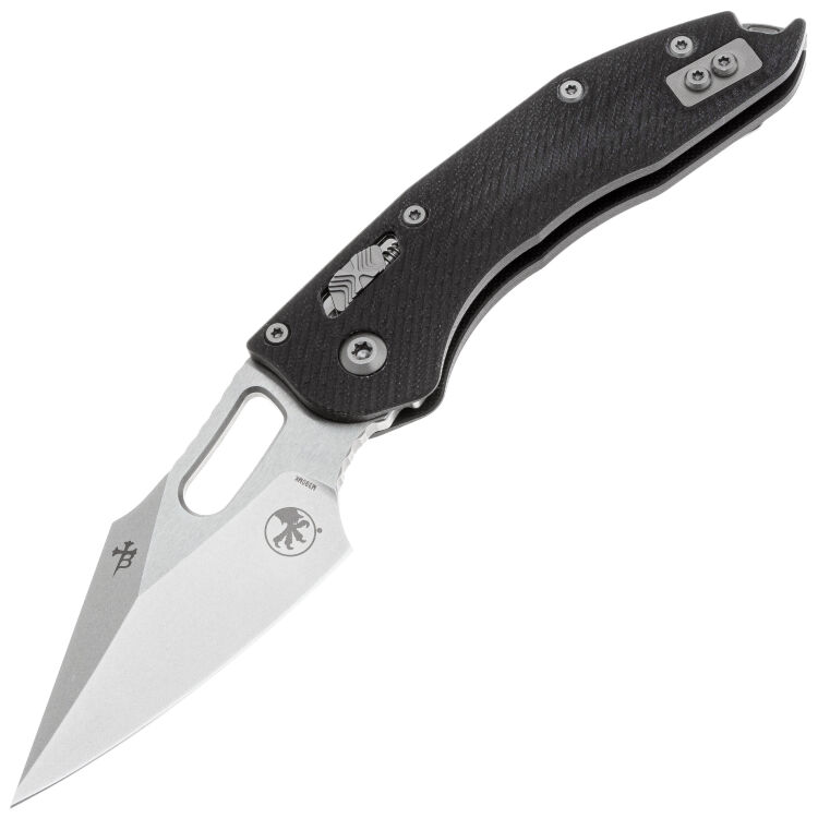 Нож Microtech Stitch Ram-Lok stonewash сталь M390MK рукоять Black G10 (169RL-10FLGTBK)