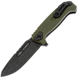 Нож N.C. Custom Ultras-F blackwash сталь AUS-10 рукоять Olive G10/сталь