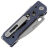 Нож WE Knife Tyro stonewash сталь CPM-20CV рукоять Blue Titanium (WE24001-4)
