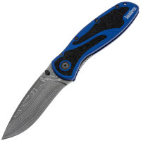 Нож Kershaw Blur сталь Damascus рукоять Blue Aluminium/Trac-Tec (1670NBDAM)