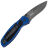 Нож Kershaw Blur сталь Damascus рукоять Blue Aluminium/Trac-Tec (1670NBDAM)
