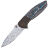 Нож WE Knife Nitro Mini сталь Heimskringla Damasteel рук. Black Ti/Nebula FatCarbon (WE22015-DS1)