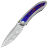 Нож WE Knife Winsome сталь Fafnir Damasteel рукоять Beadblasted Ti/Timascus (WE23092-DS1)