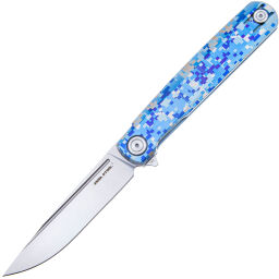 Нож Real Steel G-Frame satin сталь N690 рукоять Blue Digicamo Titanium (7874TC09)