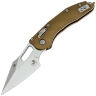 Нож Microtech Stitch Ram-Lok stonewash сталь M390MK рукоять Tan Fluted Aluminum (169RL-10FLTA)