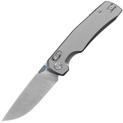 Нож Kunwu X-TAO satin сталь Elmax рукоять Gray Ti