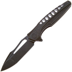Нож Rike Knife Thor5 blackwash сталь M390 рукоять Blackwash Ti
