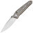 Нож Bestech Mothus satin сталь M390 рукоять Bronze Titanium (BT2206B)