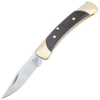 Нож BUCK 055 сталь 420HC рукоять Ebony wood/Brass (55BRS)