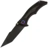 Нож WE Knife Tighe Down Tanto blackwash сталь M390 рукоять Black Ti/Black-Yellow CF (WE24054B-1)