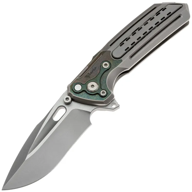 Нож Reate Terminator T600 frosted satin сталь MagnaСut рукоять Green Zirconium/Titanium