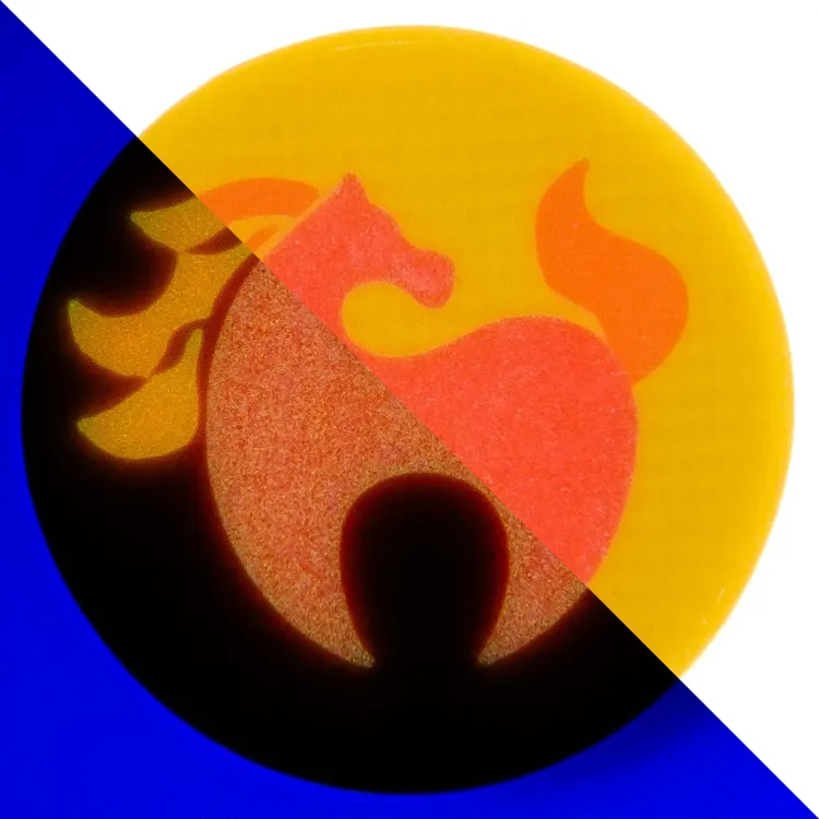 Бусина темлячная Stabwoodstone Год Огненной Лошади LE Yellow G10