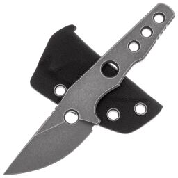 Нож Petrified Fish Bison gray stonewash сталь 14C28N