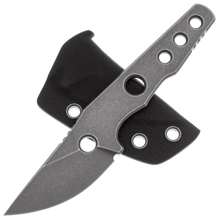 Нож Petrified Fish Bison gray stonewash сталь 14C28N
