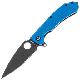 Нож Daggerr Resident DL blackwash serrated сталь 8Cr14MoV рукоять Blue FRN