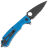 Нож Daggerr Resident DL blackwash serrated сталь 8Cr14MoV рукоять Blue FRN