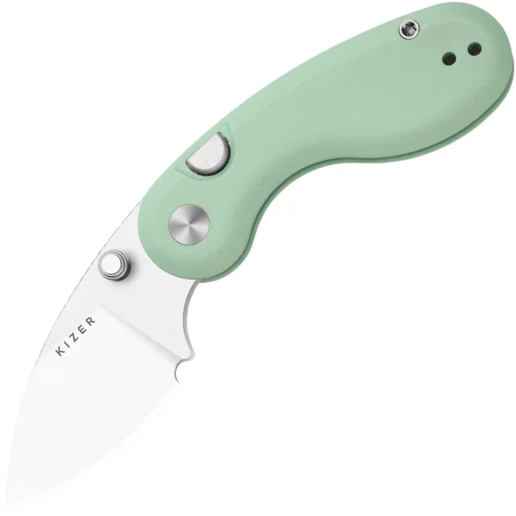 Нож Kizer Microbe satin сталь 14C28N рукоять Green G10