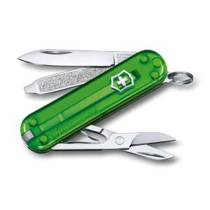 Нож-брелок Victorinox Classic SD Green Tea 58мм (0.6223.T41G)  (0.6223.T41G)