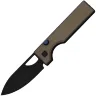 Нож Kizer Little Ringbo blackwash сталь AEB-L рукоять Brown Aluminium