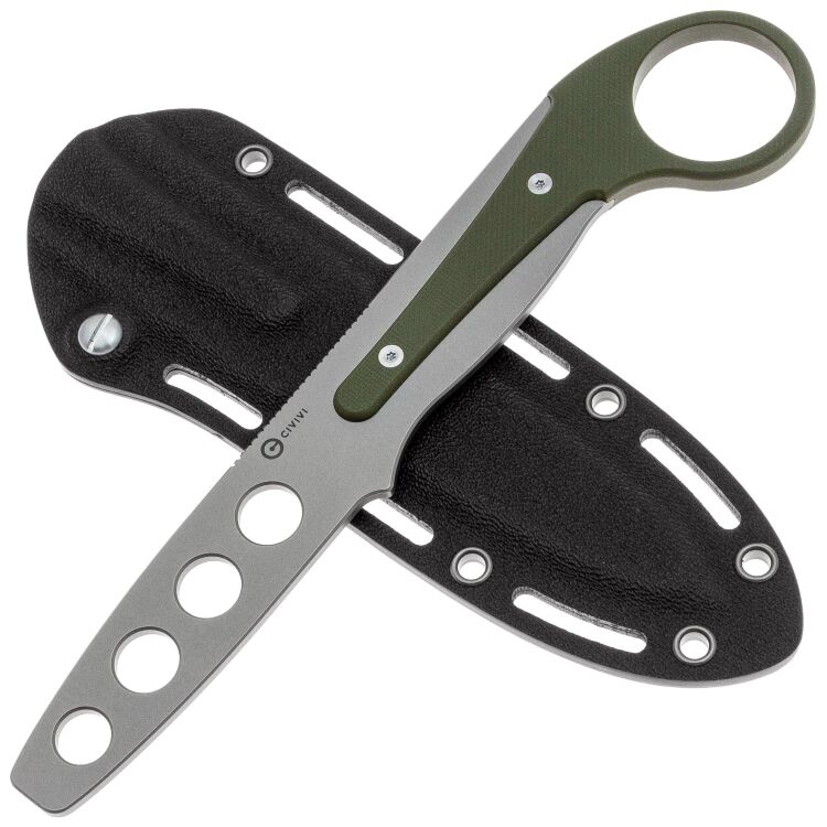 Нож CIVIVI Varius trainer stonewash сталь D2 рукоять OD Green G10 (C22009C-2)