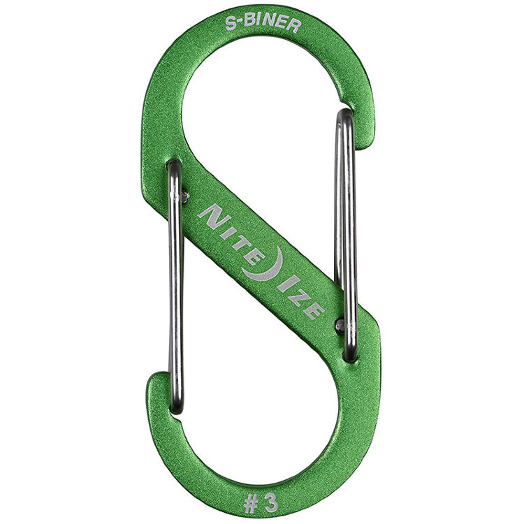 Карабин Nite Ize S-Biner Dual Carabiner #3 Lime Aluminium (SBA3-17-R6)