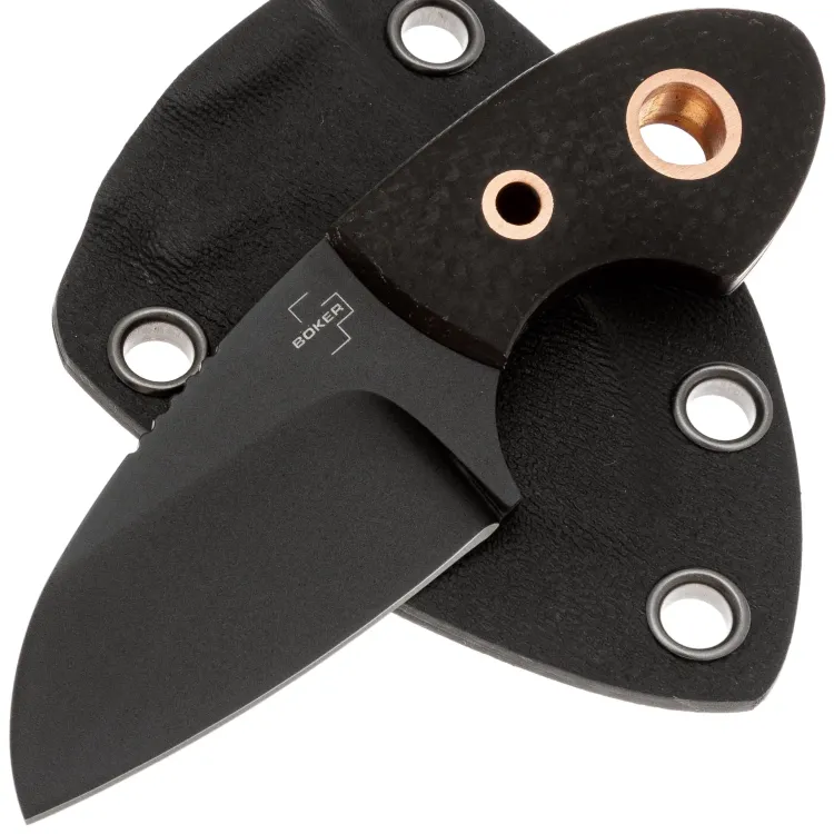 Нож Boker Plus Gnome black сталь D2 рукоять Micarta (02BO084)
