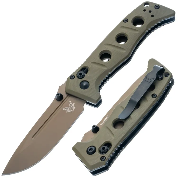Нож Benchmade Mini Adamas сталь MagnaCut рукоять Olive G10 (273FE-05)