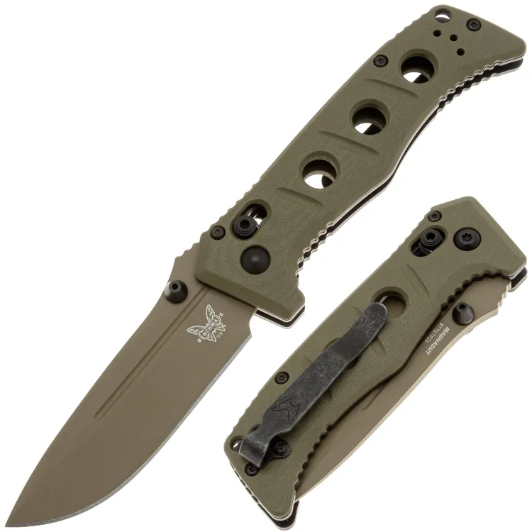Нож Benchmade Mini Adamas сталь MagnaCut рукоять Olive G10 (273FE-05)