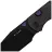 Нож Kizer Wharning black PVD сталь N690 рукоять Burlap Micarta