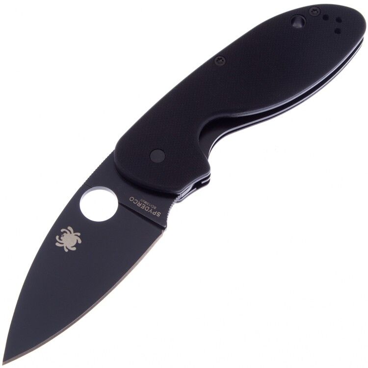 Нож Spyderco Efficient Black сталь 8Cr13MoV рукоять Black G10 (C216GPBBK)
