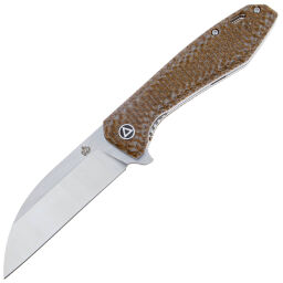 Нож QSP Pelican Satin сталь S35VN рукоять Brown Micarta (QS118-A2)