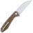 Нож QSP Pelican Satin сталь S35VN рукоять Brown Micarta (QS118-A2)