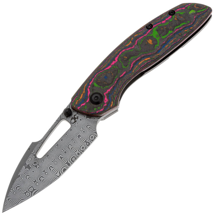 Нож Kansept Link сталь Damascus рукоять 80s Camo CF/Blackwash Ti