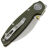 Нож Vosteed Shilin Cutter stonewash сталь 154CM рукоять Green G10