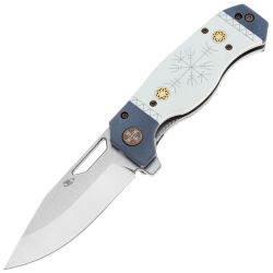 Нож Reptilian Север-01 сталь VG-10 рукоять White/Blue G10