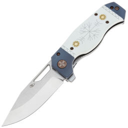 Нож Reptilian Север-01 сталь VG-10 рукоять White/Blue G10
