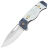 Нож Reptilian Север-01 сталь VG-10 рукоять White/Blue G10