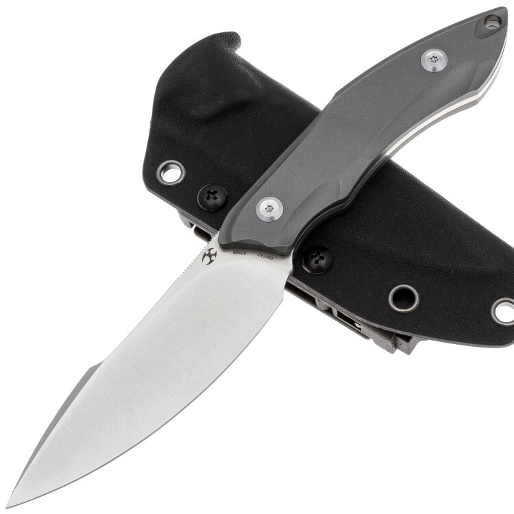 Нож Kansept Luccio satin сталь S35VN рукоять Grey Ti