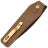 Нож Kizer Tomb black сталь Nitro-V рукоять Mkuruti Wood