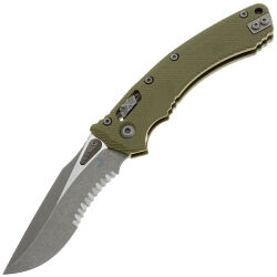 Нож Microtech Amphibian Ram-Lok PS apocalyptic сталь M390MK рукоять OD Green G10 (137RL-11APFLGTOD)