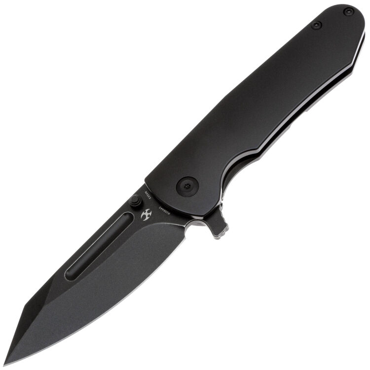 Нож Kansept Superhawk Flipper blackwash сталь S35VN рукоять Black Titanium
