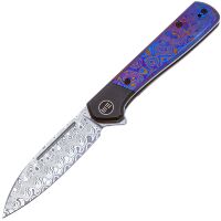 Нож WE Knife Soothsayer сталь Hakkapella Damasteel рукоять Black Ti/Timascus (WE20050-DS1)