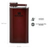 Фляга Stanley Classic Pocket Flask 0.23л бордовая (10-00837-197)