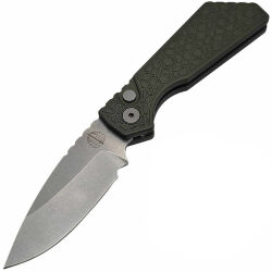Нож Pro-Tech/Strider PT+ stonewash сталь MagnaCut рукоять Gridlock Green Aluminum