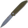 Нож Sencut Bocll II stonewash сталь D2 рукоять OD Green G10 (S22019-4)