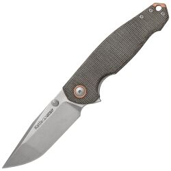 Нож Viper Katla stonewash сталь M390 рукоять Green Canvas Micarta (V5982CG)